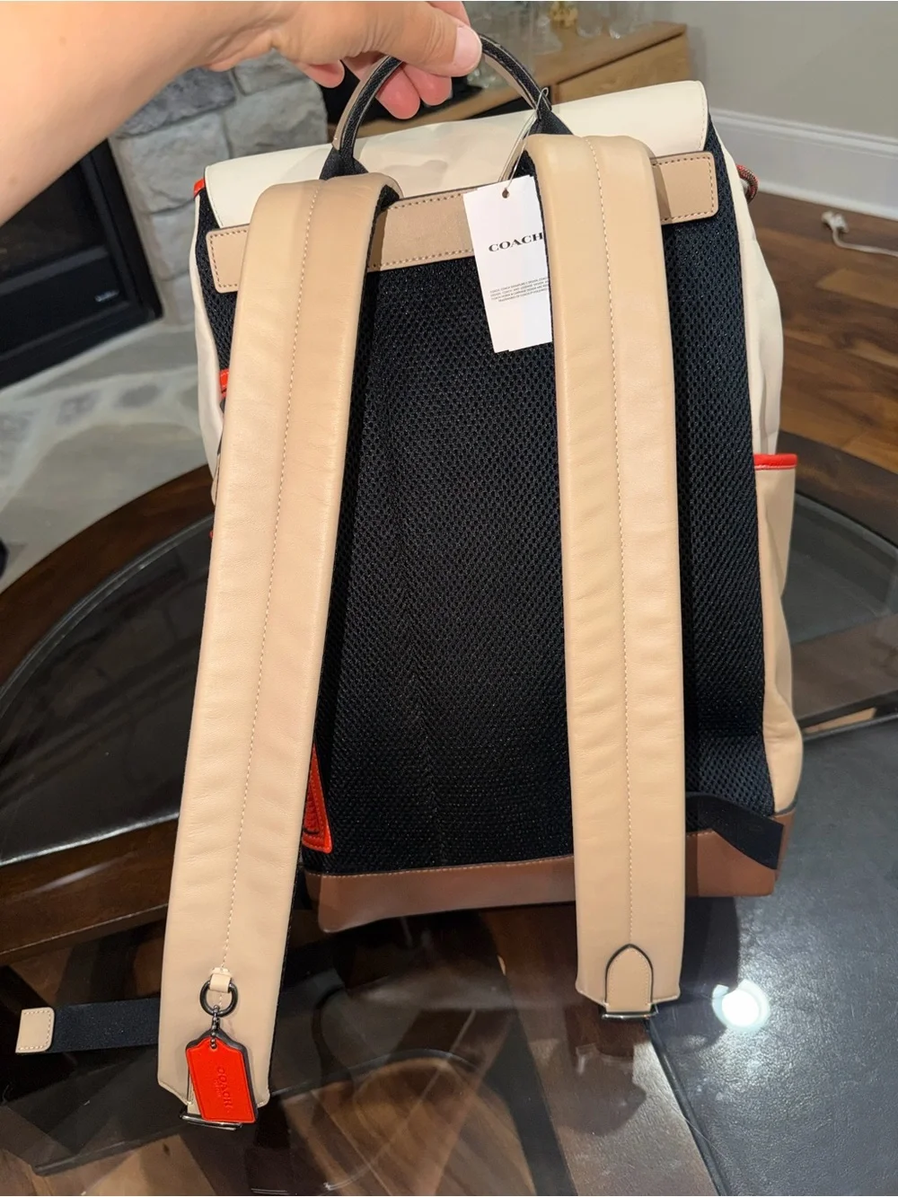 Coach Track Backpack in Colorblock with Coach Stamp (Style No. CH103) NWT